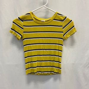 Garage yellow striped shirt